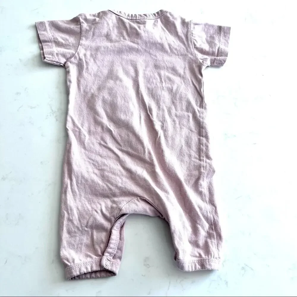 Huxbaby Hux girls pink bear twins summer romper size 3-6 months